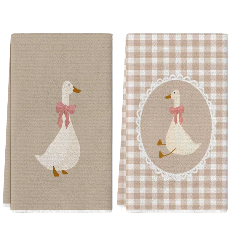 Kitchen Baking Essentials - 2Pcs, Cute Duck Kitchen Towels, 40Cm*60Cm