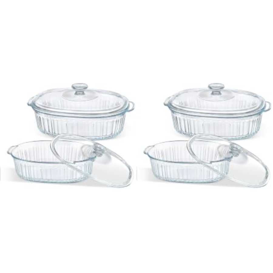 Kitchen Glass Baking Set - Baking dish set for kitchen use,