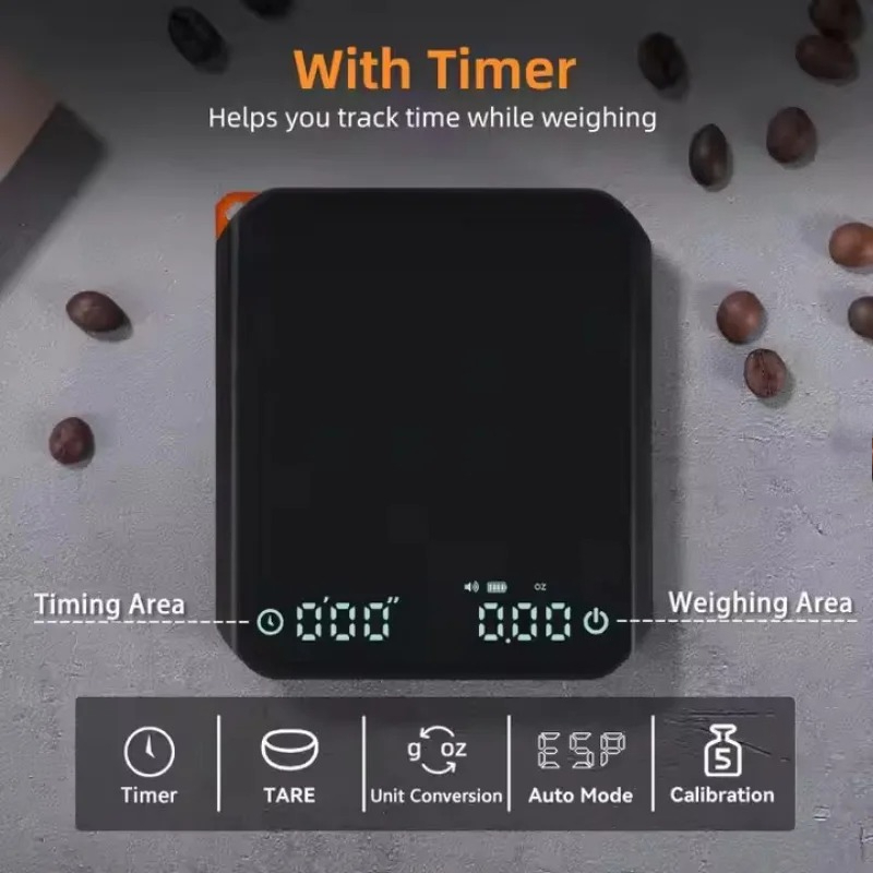 Miniature Baking Kitchen - KitchenMini Coffee Scale with Timer 2kg/0.1g