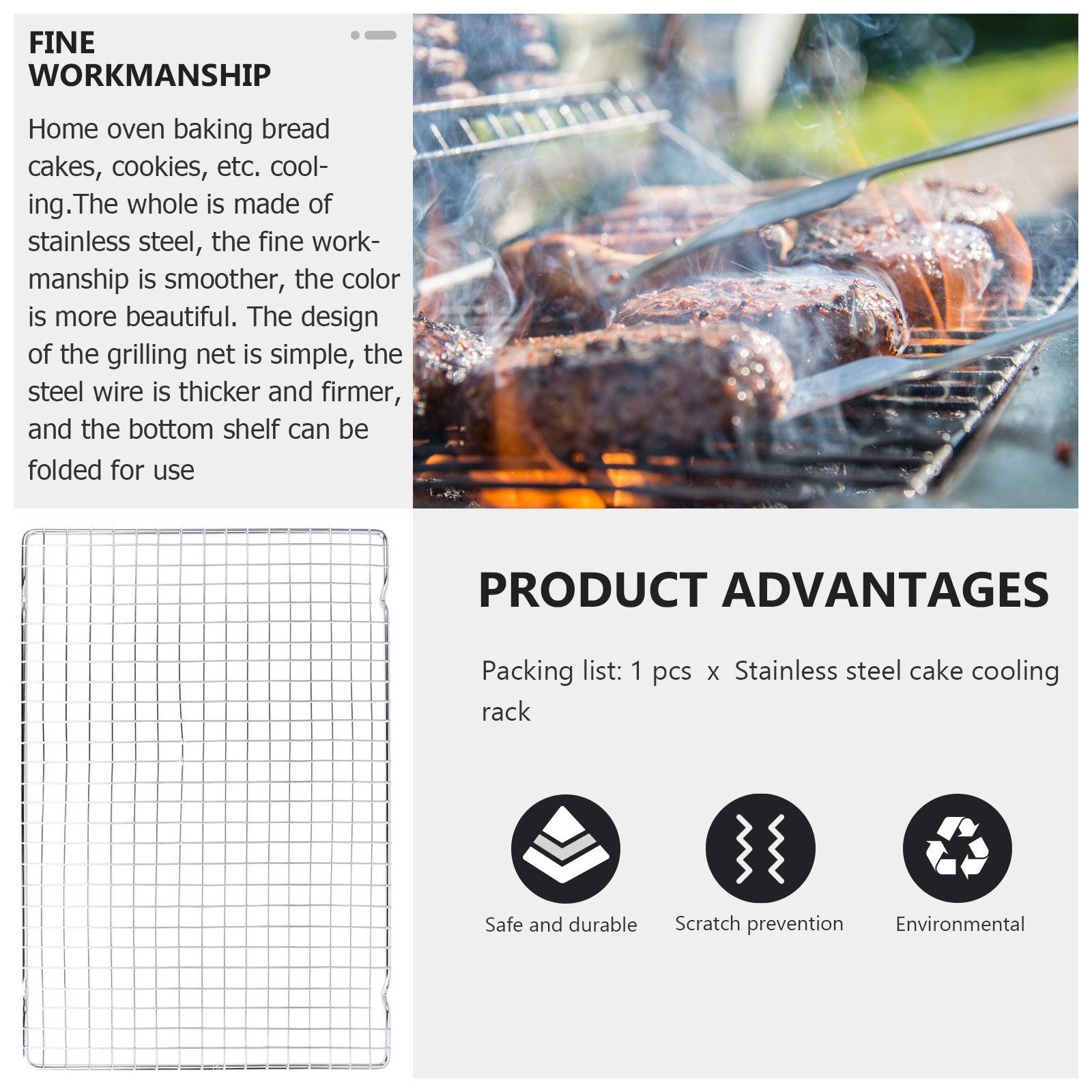 1Pcs Baking Cooling Rack Stain - огляд і ціна Kitchen Design For Baking