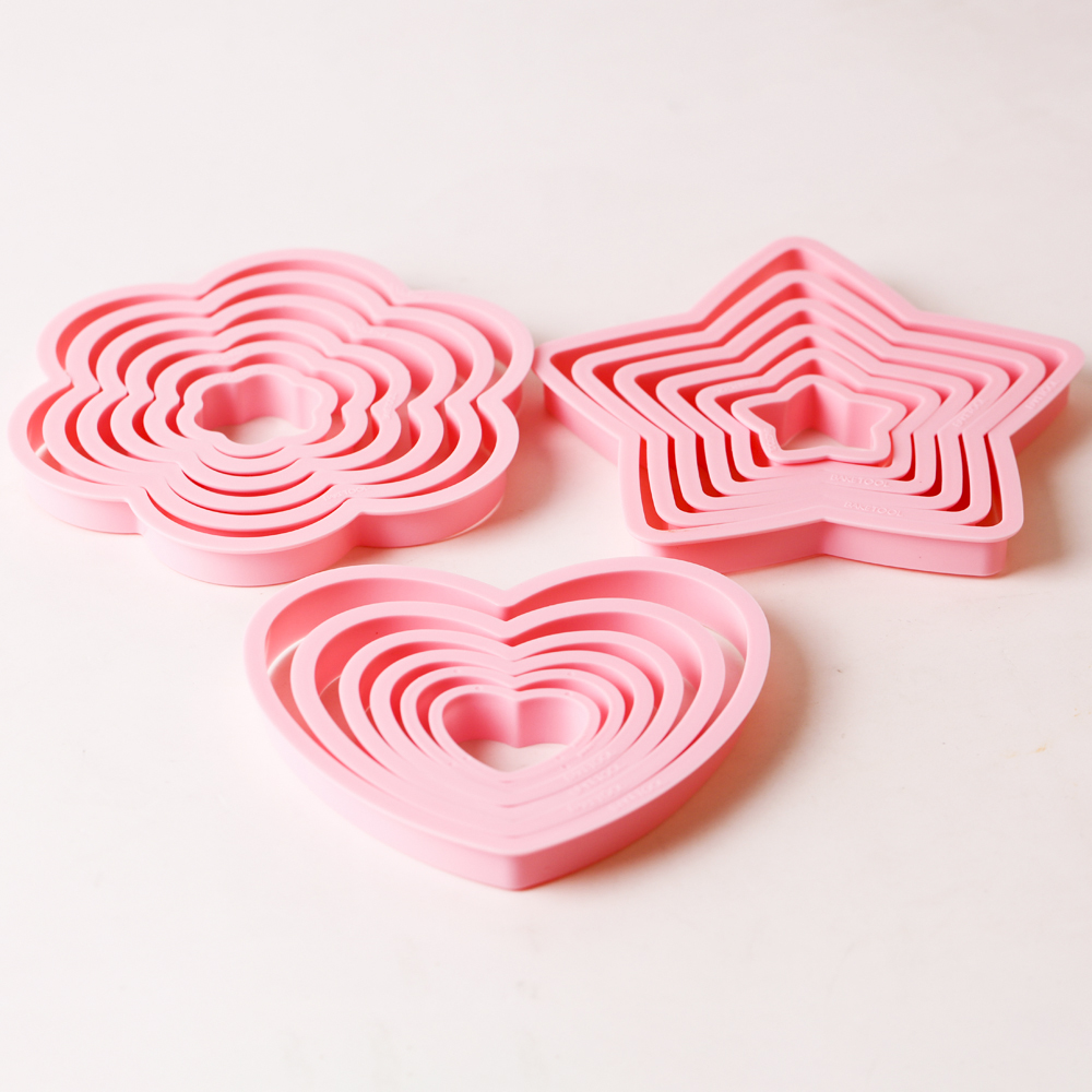 1set/3sets Pink Heart Star Flo - огляд і ціна Kitchen Appliances For Baking