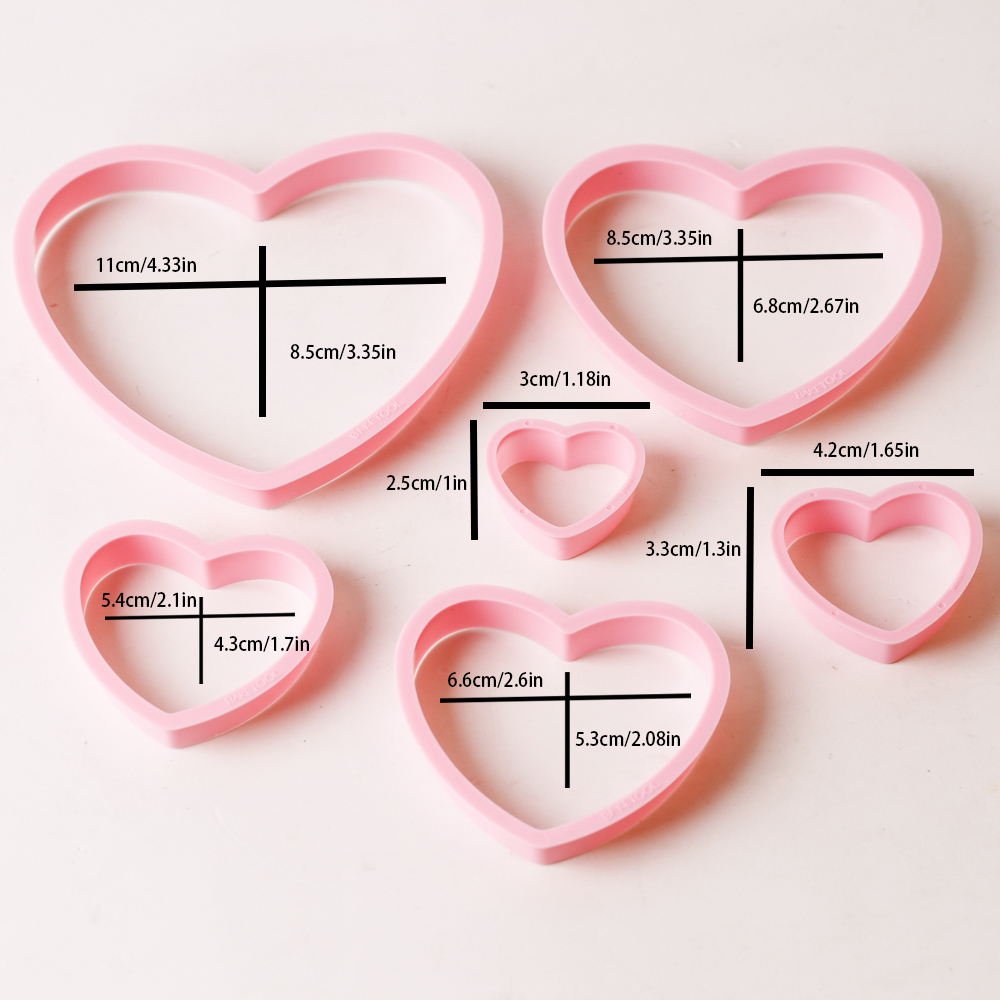 1set/3sets Pink Heart Star Flo - огляд і ціна Kitchen Appliances For Baking