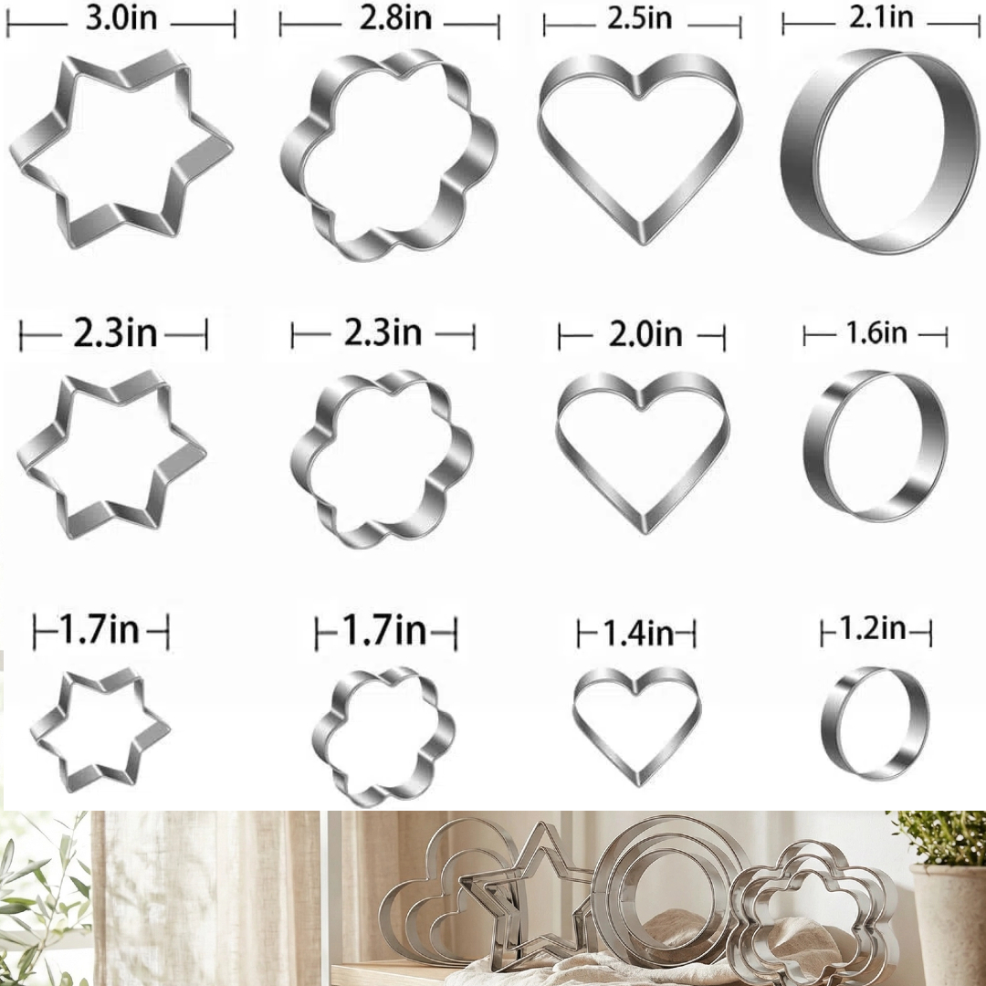 12Pcs / 20Pcs Stainless steel  - огляд і ціна Cookie Cutter Set