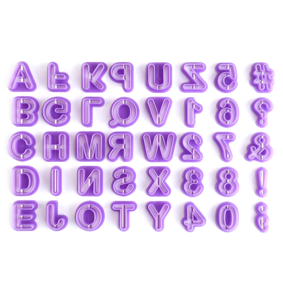 40Pcs Plastic Letter Mold Fond - огляд і ціна Cookie Cutter Set