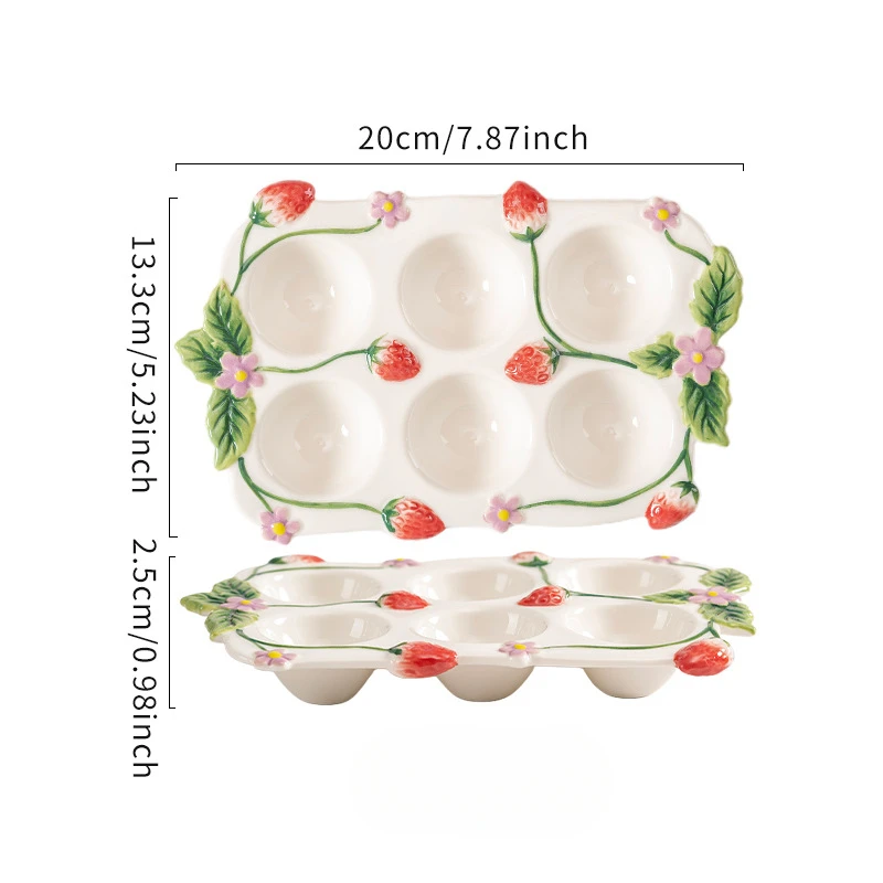 Ceramic Egg Storage Tray,Porce - огляд і ціна Kitchen Baking Tray Organizer