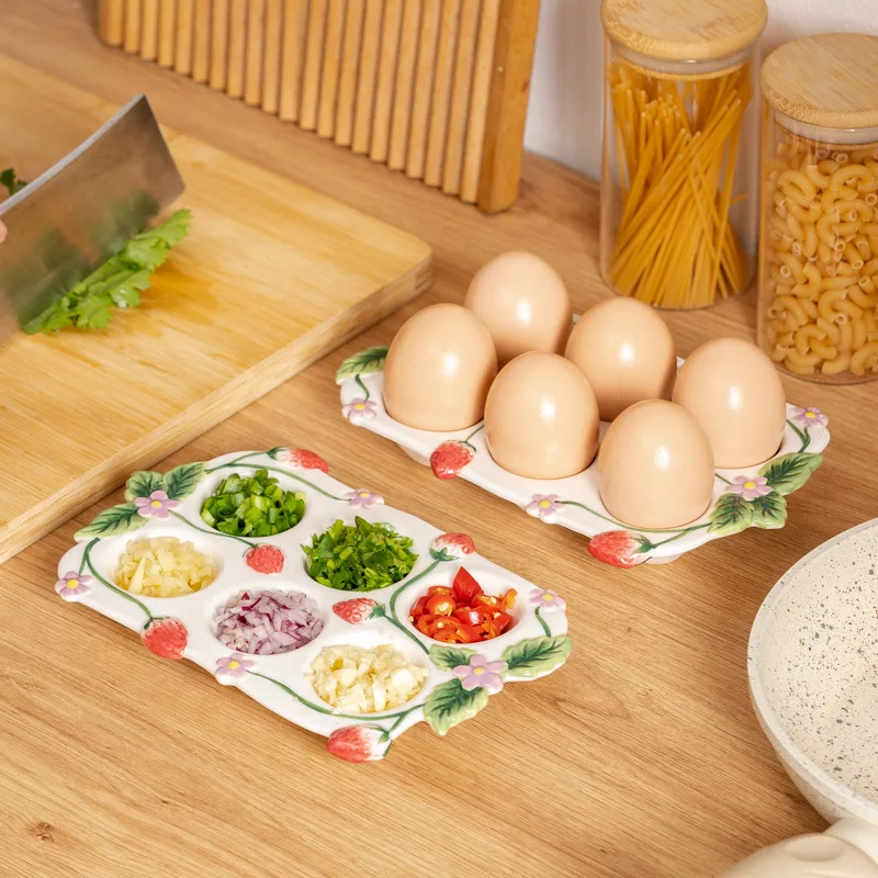 Ceramic Egg Storage Tray,Porce - огляд і ціна Kitchen Baking Tray Organizer