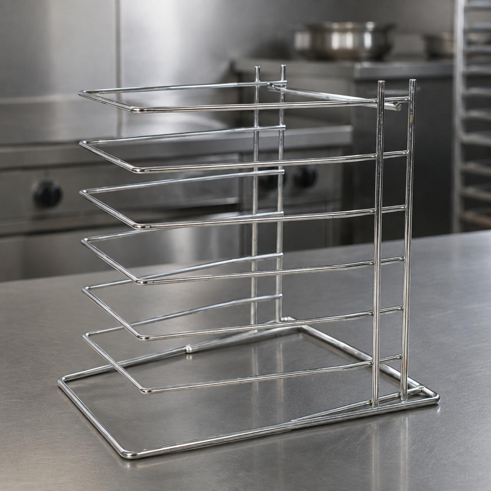 Stainless Steel Six Tier Pizza - огляд і ціна Kitchen Baking Tray Organizer