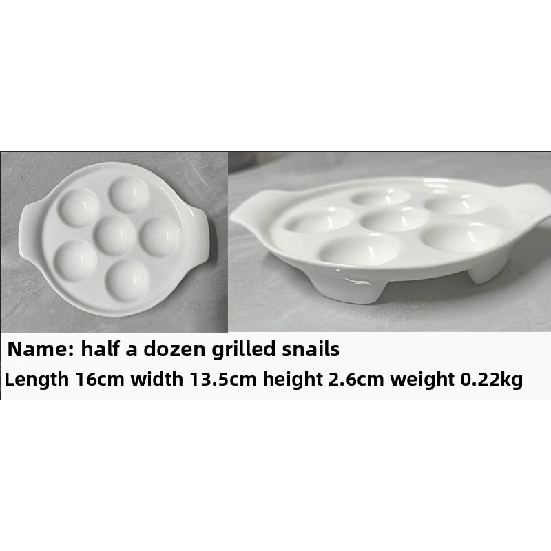 6 Grid Glazed Ceramic Egg Hold - огляд і ціна Kitchen Baking Tray Organizer