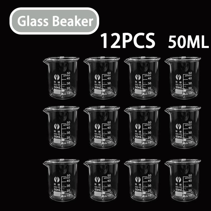 12PCS 50ML Glass Measuring Cup - огляд і ціна Kitchen Glass Baking Set