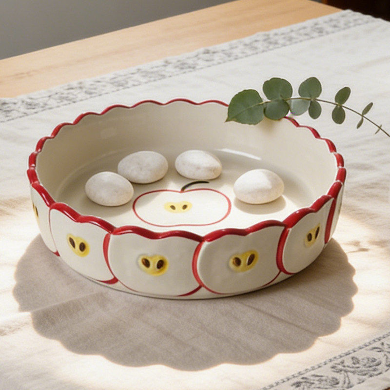 Cute apple shaped ceramic plat - огляд і ціна Kitchen Baking Table