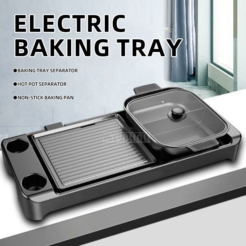 Electric Barbecue Hotpot Stove - огляд і ціна Kitchen Appliances For Baking