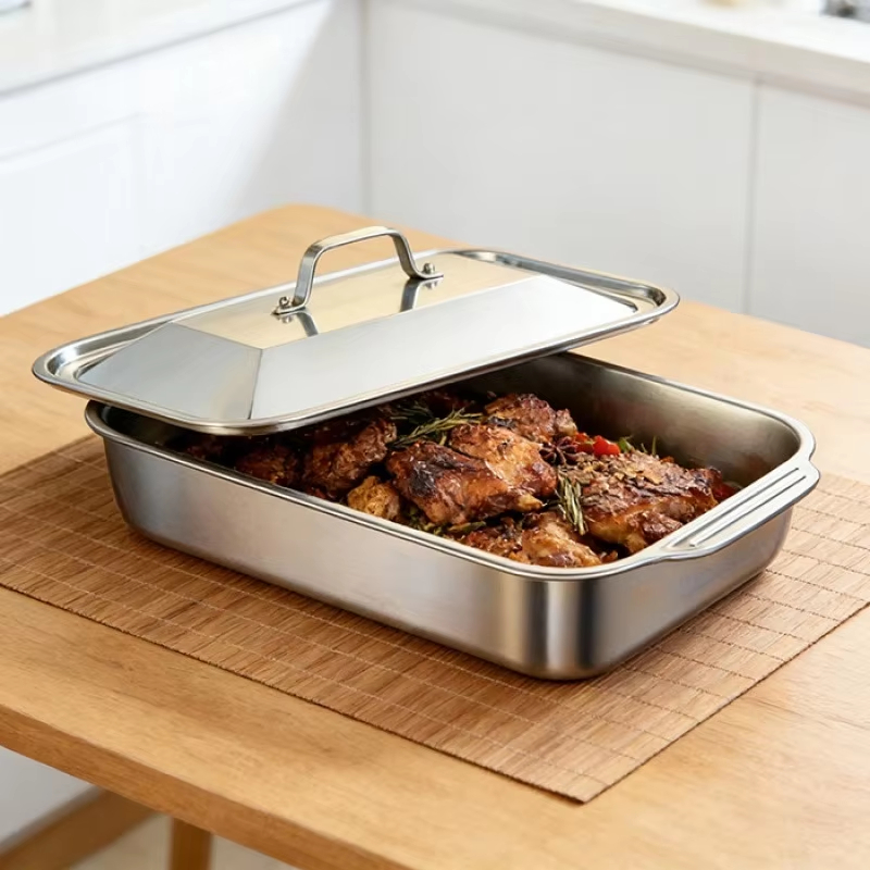Stainless Steel Deep Baking Pa - огляд і ціна Kitchen Baking Ware