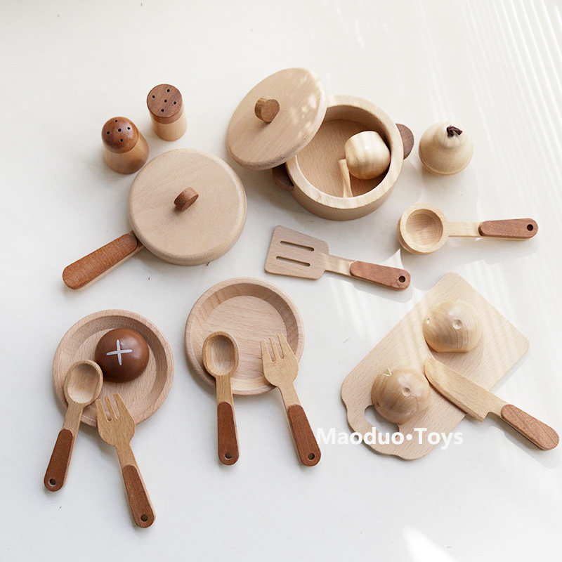 Maoduo Toys Beech Wooden Kids  - огляд і ціна Kitchen Baking Kit