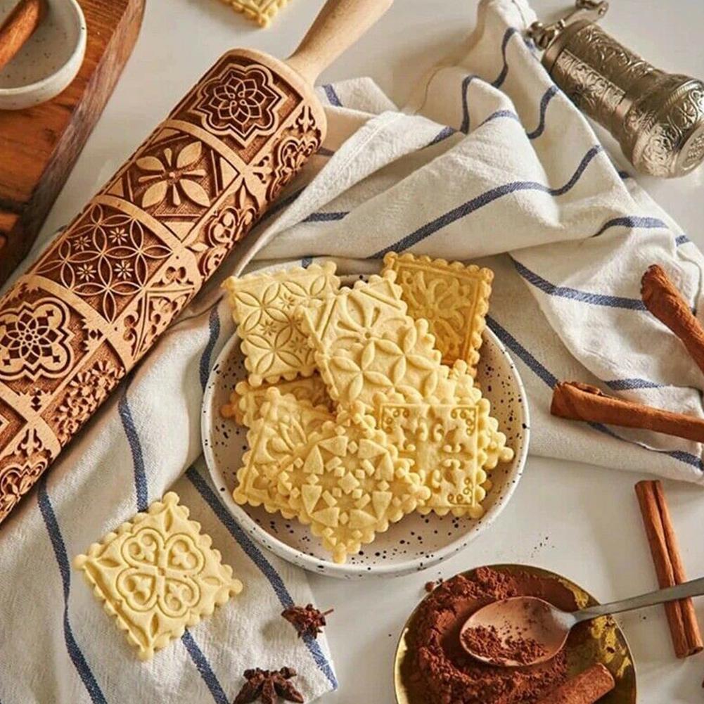 1 pcs Wooden Sunflower Embosse - огляд і ціна Kitchen Roll Baking