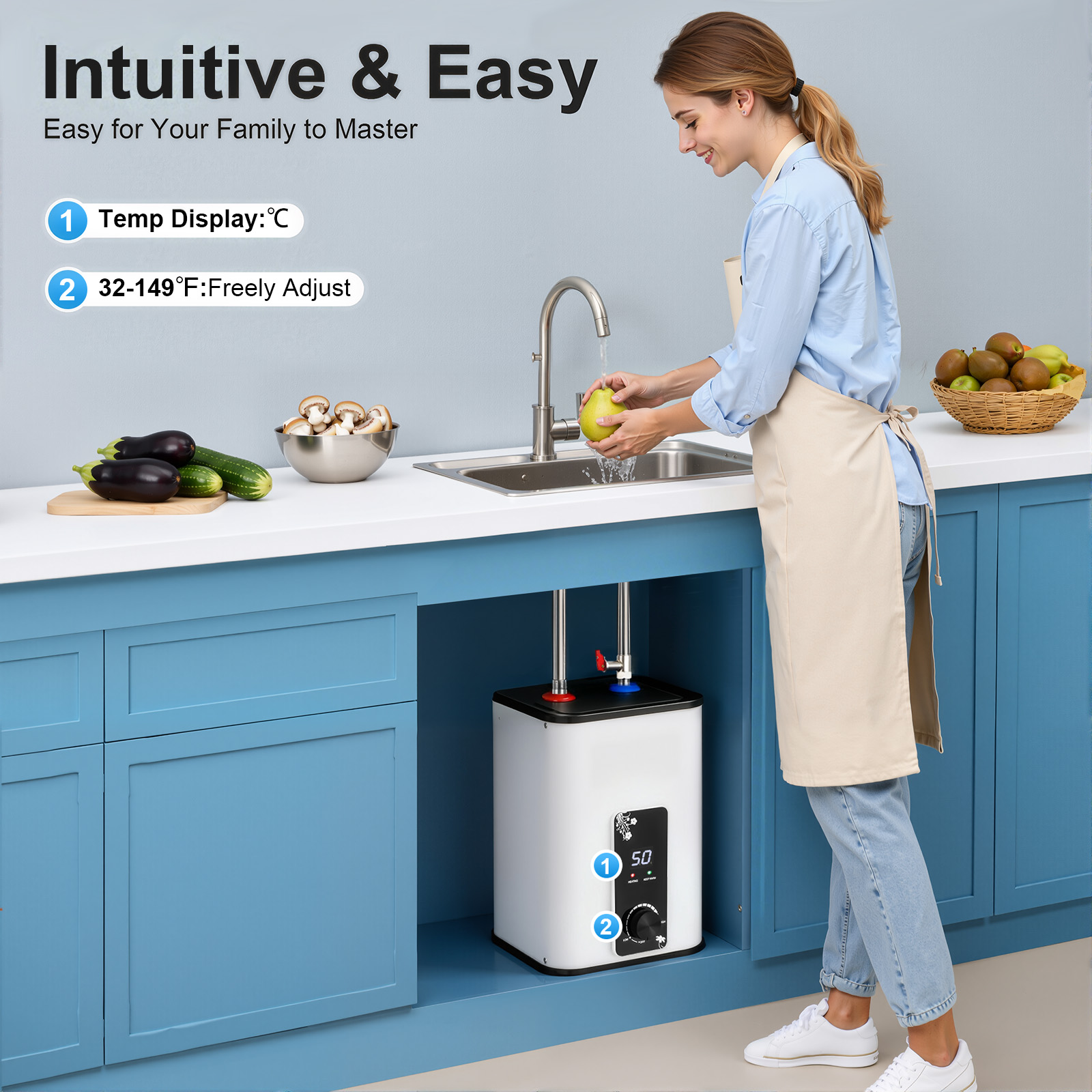 Instant Hot Water Heater 1500W - огляд і ціна Miniature Baking Kitchen