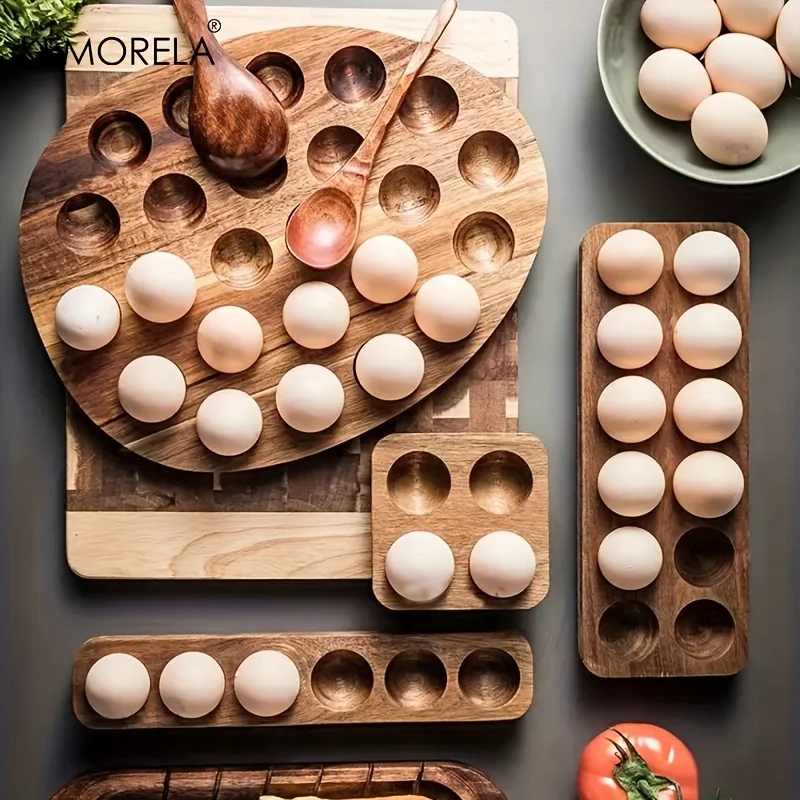 KEMORELA 1PCS Modern Wooden Eg - огляд і ціна Kitchen Baking Tray Organizer