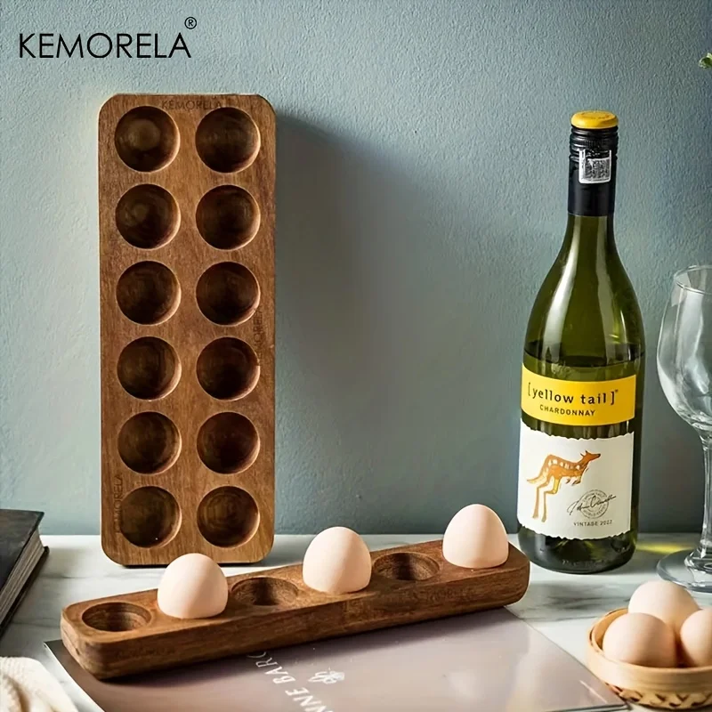 KEMORELA 1PCS Modern Wooden Eg - огляд і ціна Kitchen Baking Tray Organizer