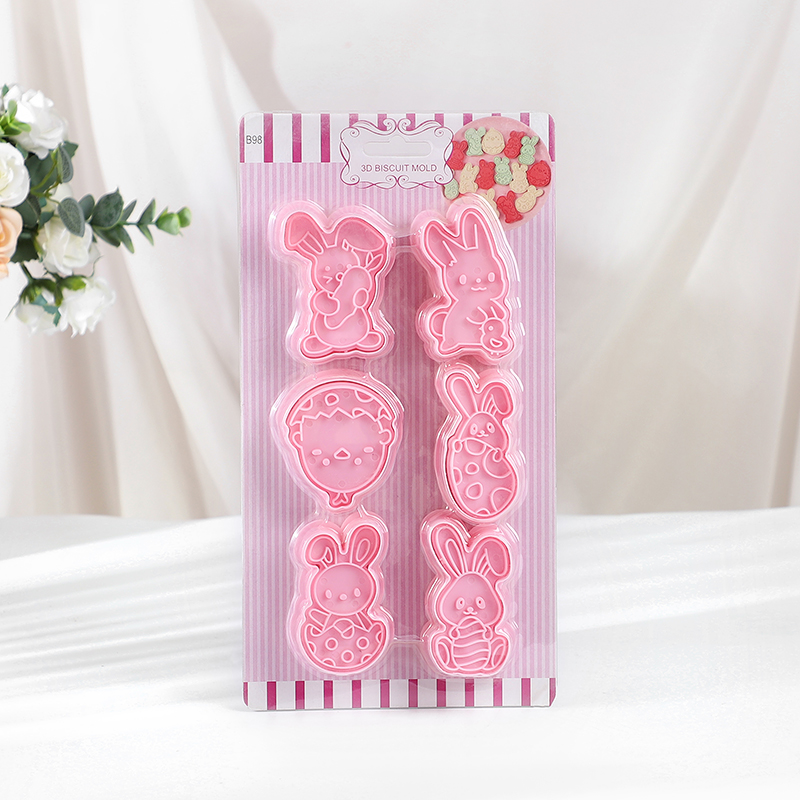 6pcs/Set Easter Bunny Cookie C - огляд і ціна Cookie Cutter Set