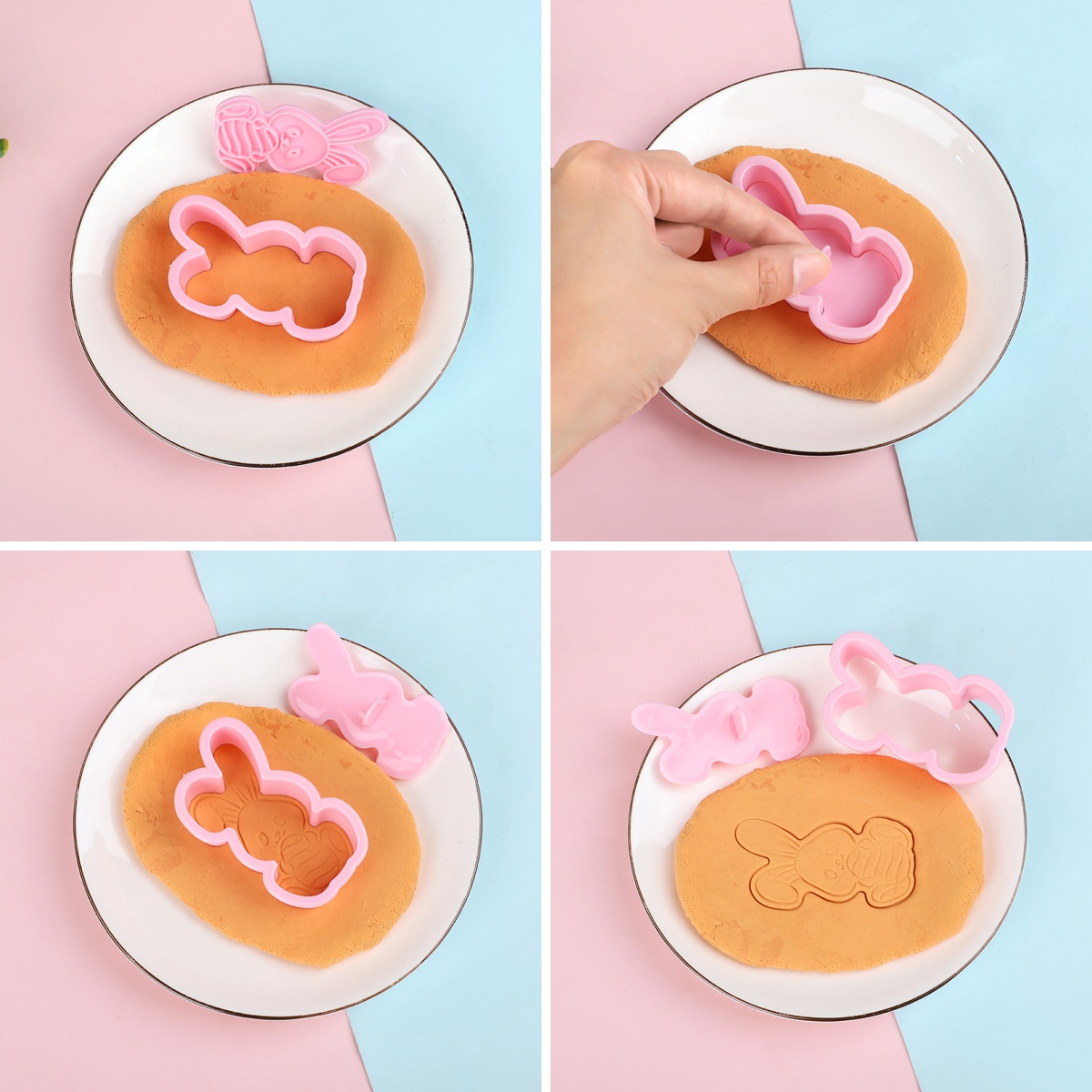 6pcs/Set Easter Bunny Cookie C - огляд і ціна Cookie Cutter Set