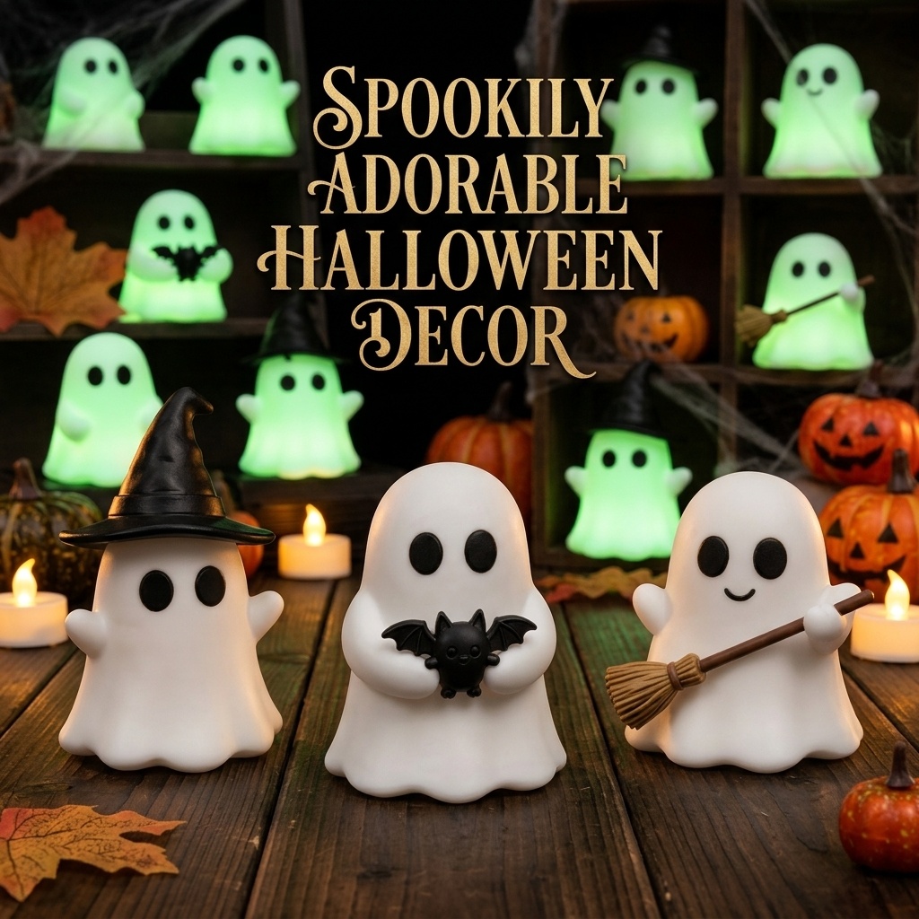 Halloween Luminous Mini Ghost  - огляд і ціна Kitchen Baking Table