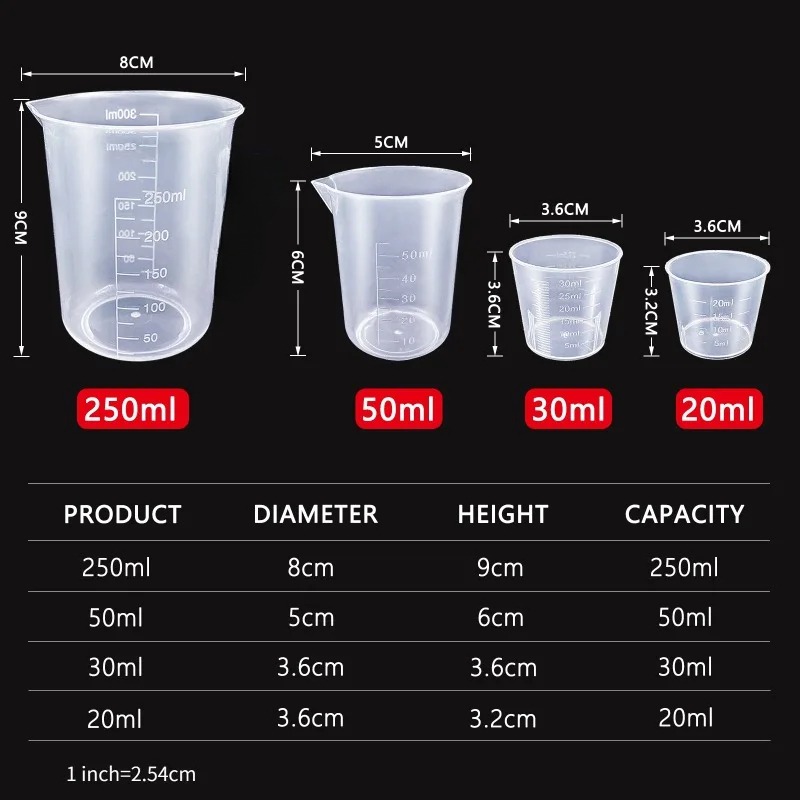6Pcs Plastic Measuring Cups Se - огляд і ціна Kitchen Baking Kit