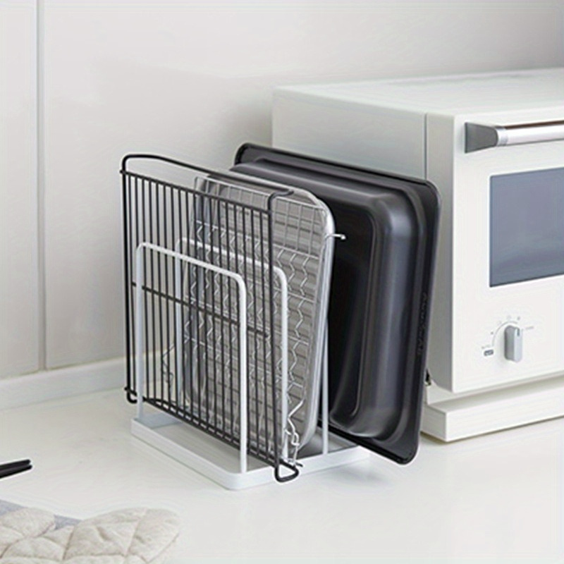 Vertical Cutting Board Rack Fo - огляд і ціна Kitchen Baking Tray Organizer