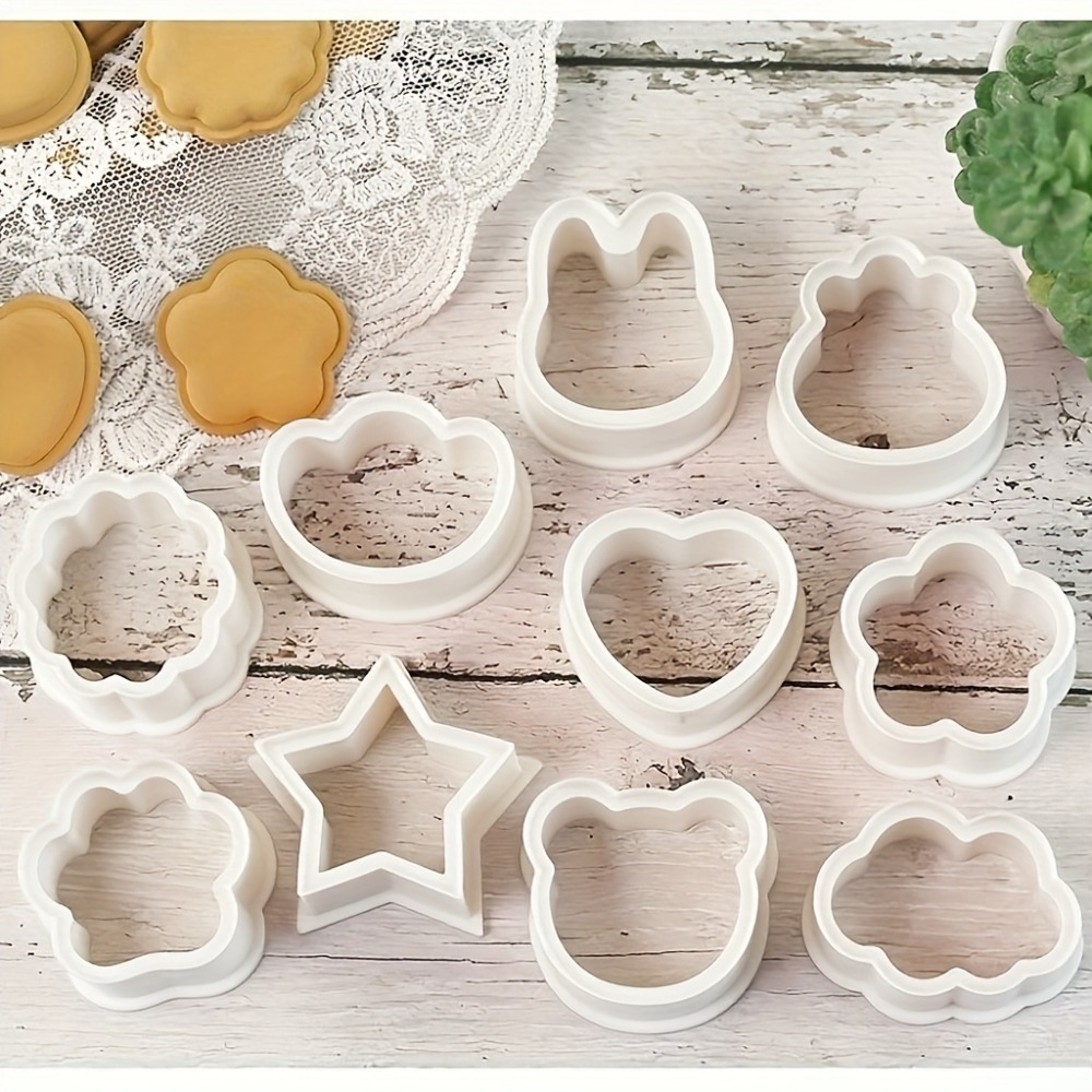 10Pcs Cookie Biscuit  Cutters  - огляд і ціна Cookie Cutter Set