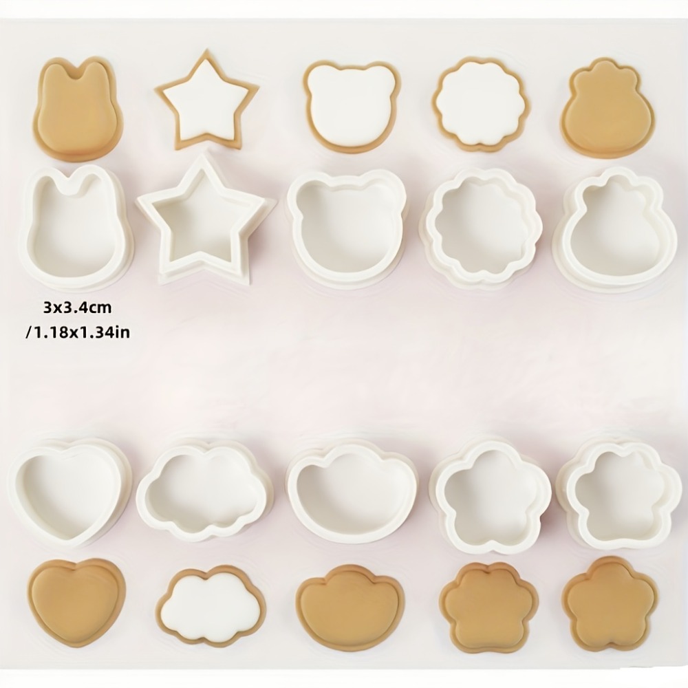 10Pcs Cookie Biscuit  Cutters  - огляд і ціна Cookie Cutter Set