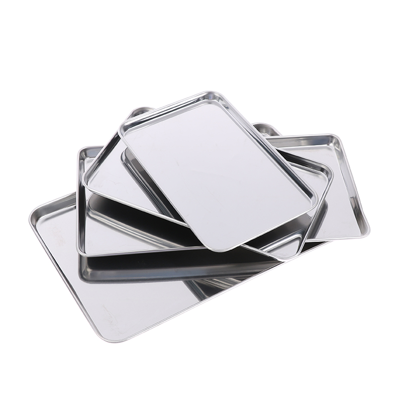 1pc Stainless Steel Tray Recta - огляд і ціна Kitchen Baking Tray Organizer