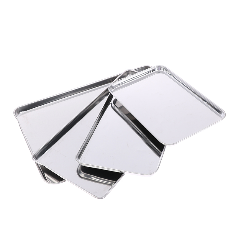 1pc Stainless Steel Tray Recta - огляд і ціна Kitchen Baking Tray Organizer