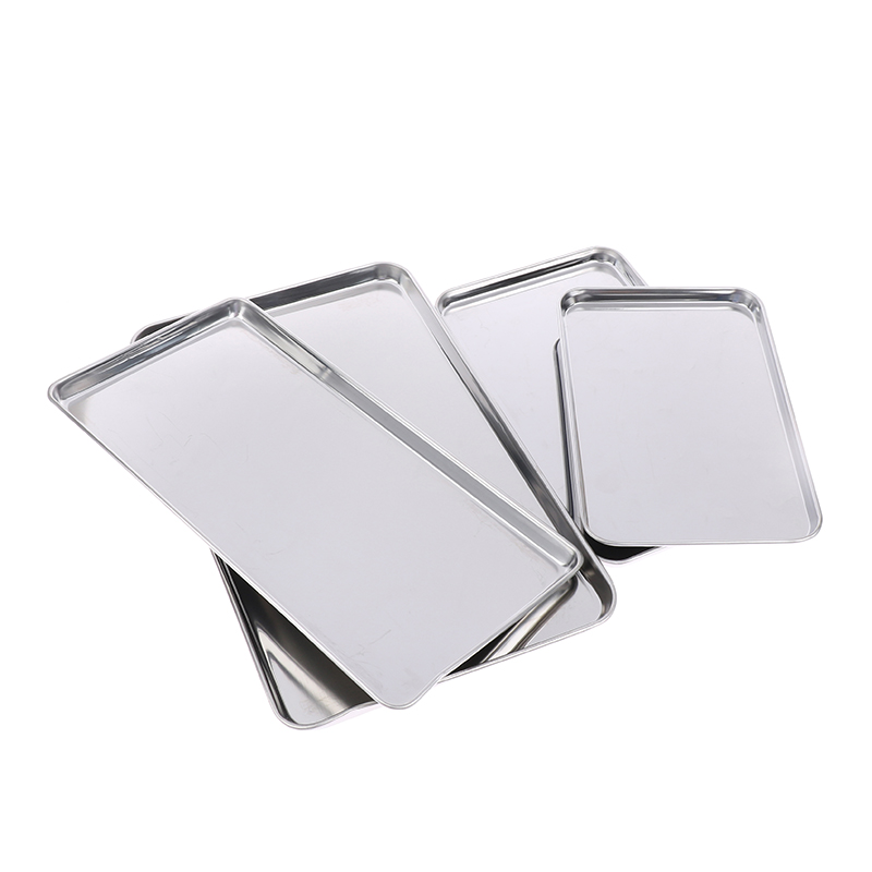 1pc Stainless Steel Tray Recta - огляд і ціна Kitchen Baking Tray Organizer