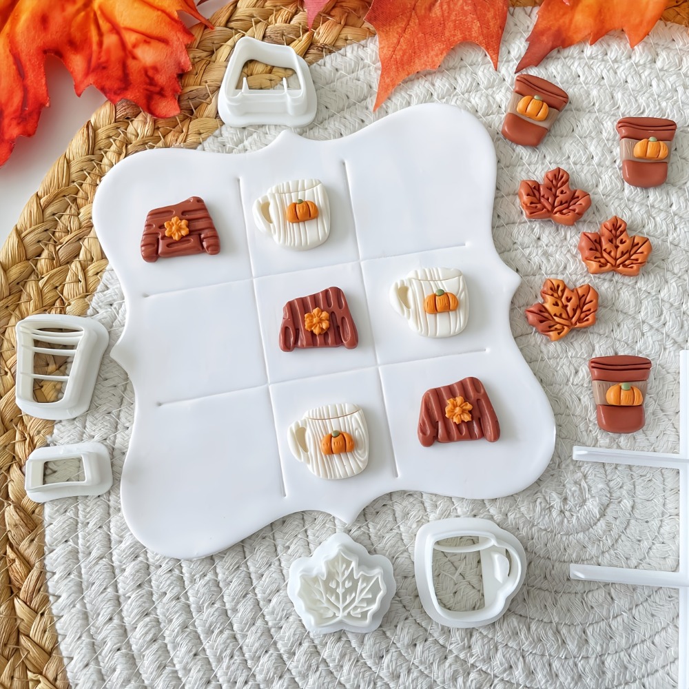 7Pcs Autumn Tic-Tac-Toe Cookie - огляд і ціна Cookie Cutter Set