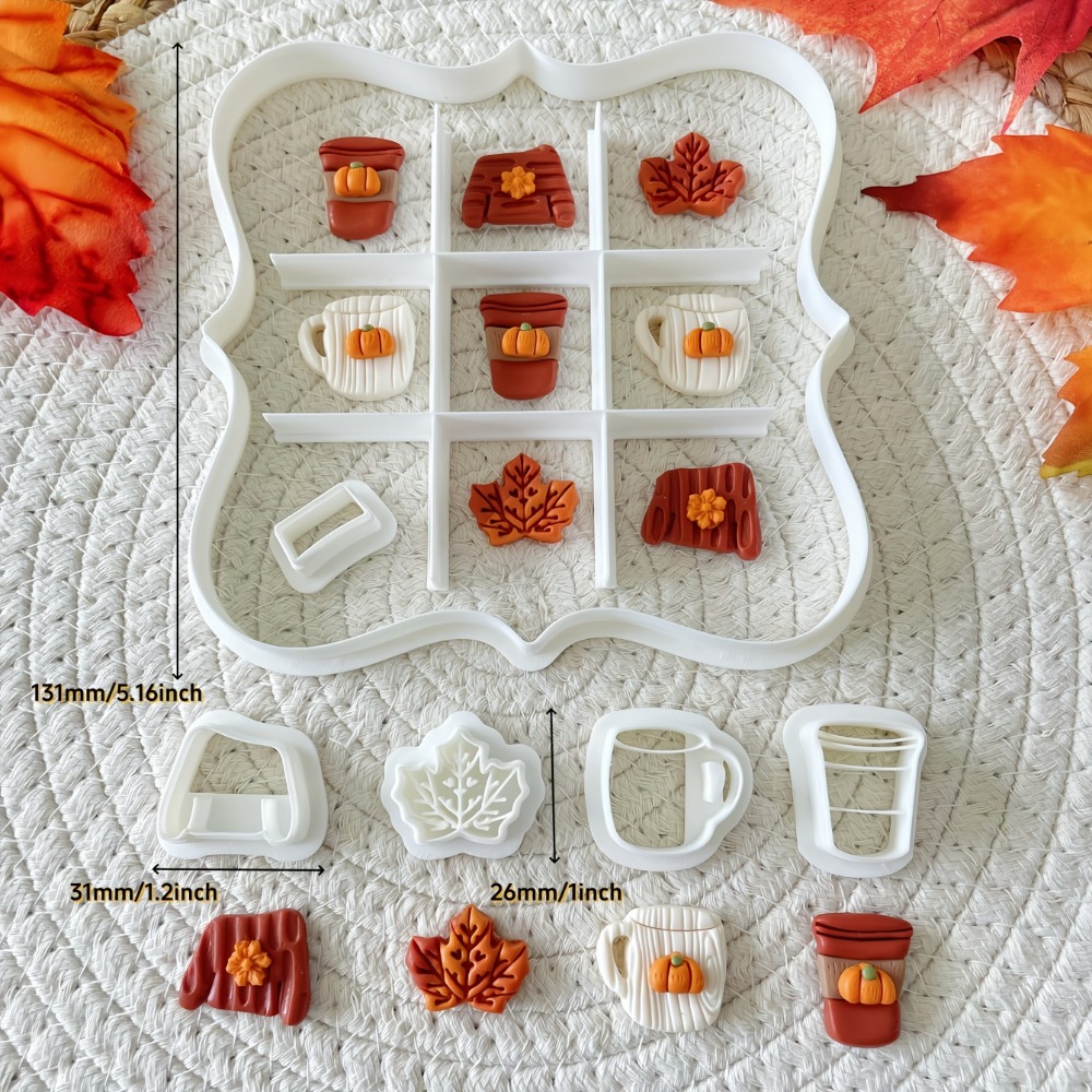 7Pcs Autumn Tic-Tac-Toe Cookie - огляд і ціна Cookie Cutter Set