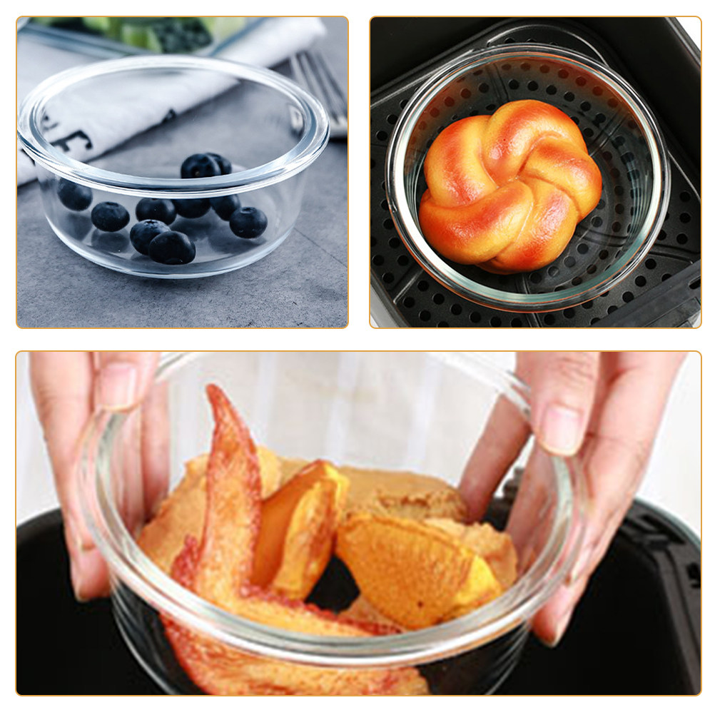 2Pcs Glass Heat Resistant Bowl - огляд і ціна Kitchen Glass Baking Set