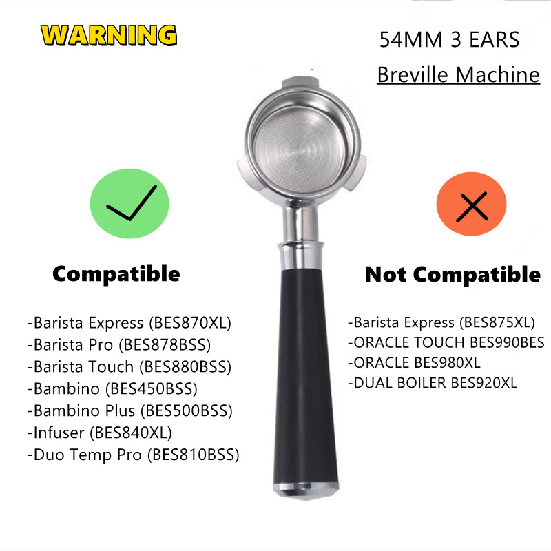 54mm Espresso Portafilter Dual - огляд і ціна Breville Espresso Barista Express