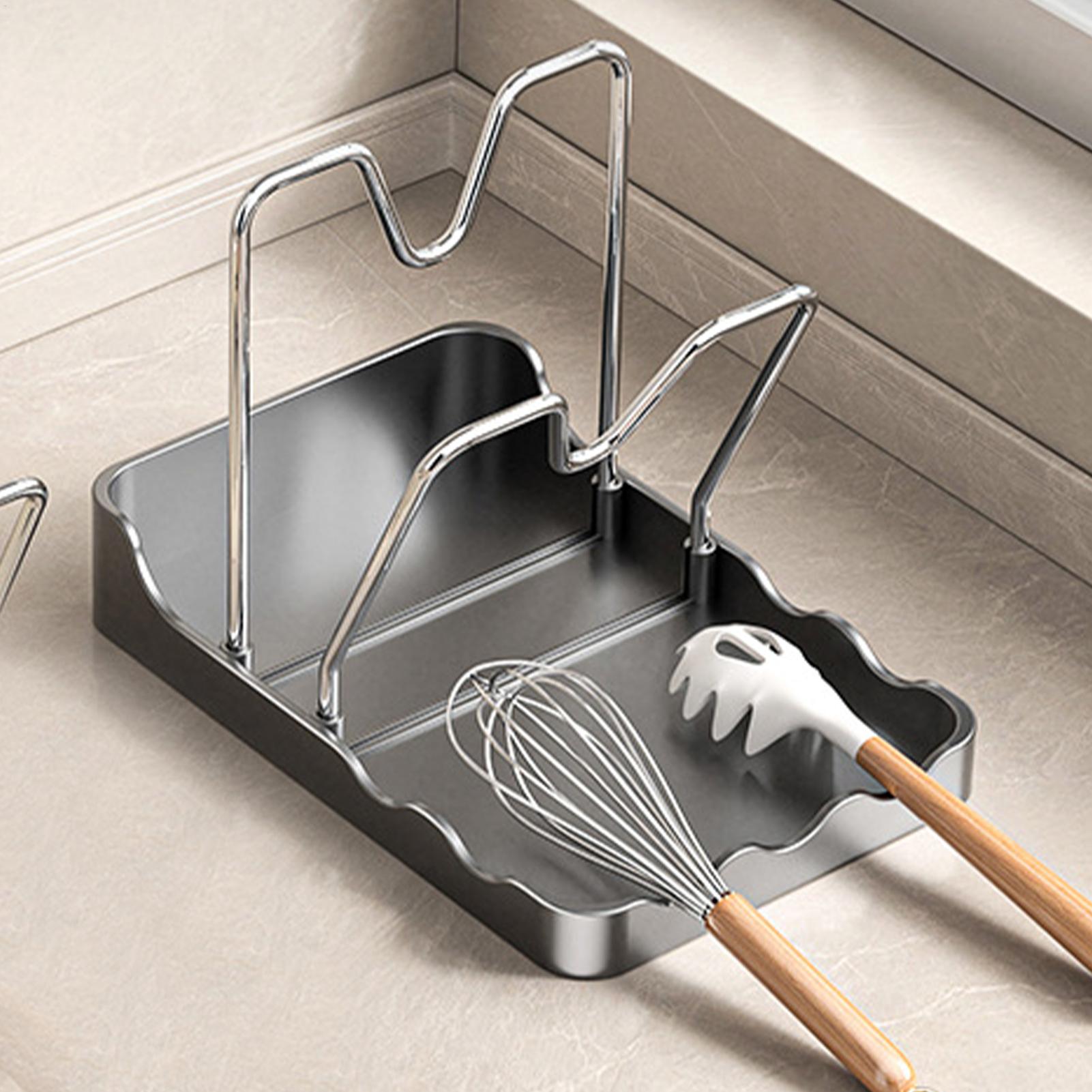 Pot Lid Organizer Vertical Spo - огляд і ціна Kitchen Baking Tray Organizer
