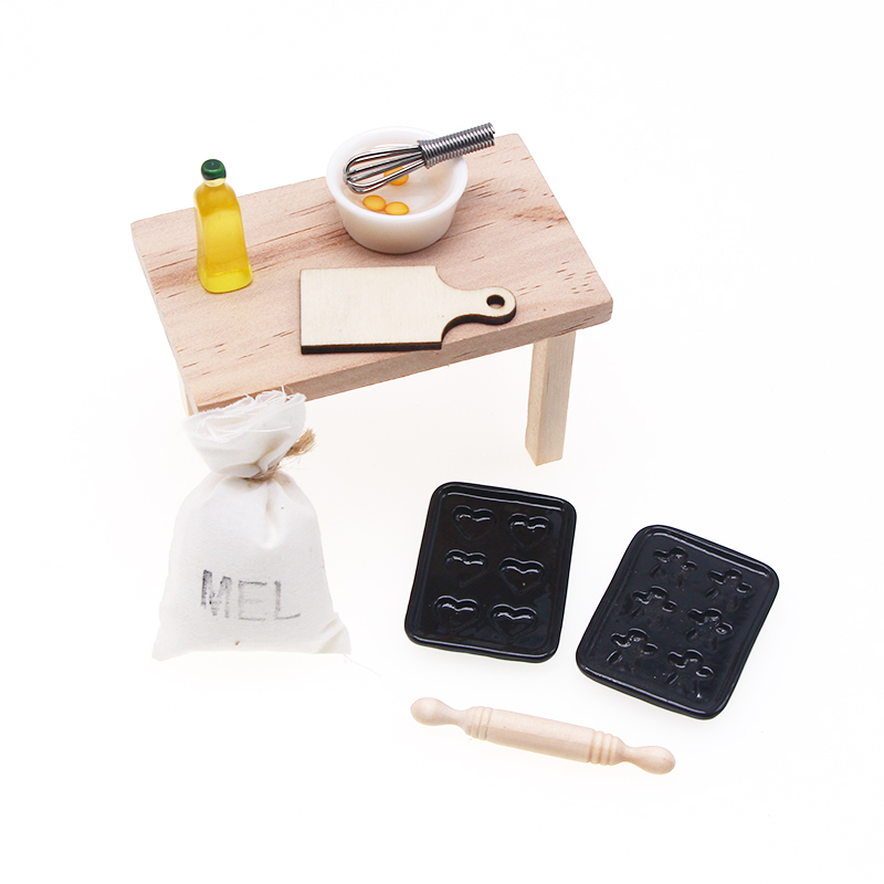 8pcs Dollhouse Cooking Ware Ki - огляд і ціна Kitchen Baking Ware